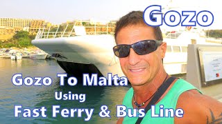 Gozo To Malta By Fast Ferry \u0026 Bus Line, Gozo, Malta