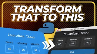 Code a Countdown Timer using Python and Tkinter | Tkinter Project Series