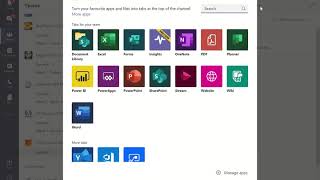 Creating a class materials tab in Teams