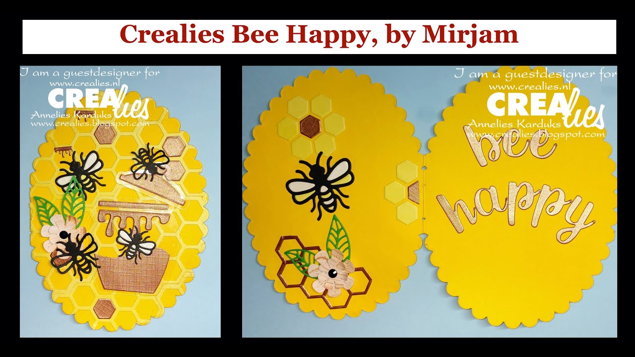 Crealies 23 05 24 Bee Happy By Mirjam Youtube