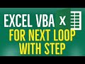 Excel VBA Tutorial for Beginners 39 - For Loop. For Next...Loop With Step in MS Excel VBA