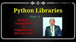 Using Python Libraries,Modules,New syllabus 2020,Class12