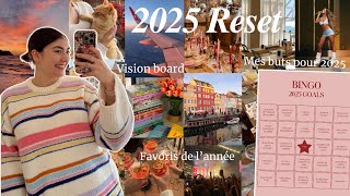 Reset with me pour la nouvelle année 💫 Vision board, Favoris \u0026 Mes buts 2025 en Bingo