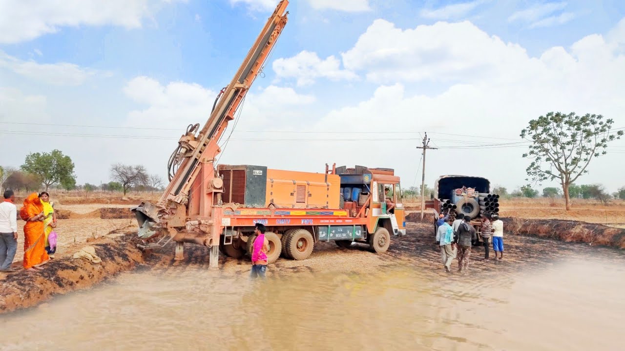 Borewell Drilling - 360 Feet Deep Boring Dry Borewell | बोरवेल खुदाई का ...