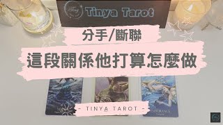 -Tinya Tarot-🔮[分手/斷聯] 這段關係他打算怎麼做🔮無時間限制