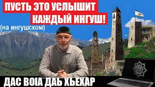 ПУСТЬ ЭТО УСЛЫШИТ КАЖДЫЙ ИНГУШ! ДАС ВОIА ДАЬ ХЬЕХАР. (Отрывок из прямого эфира 09.11.24г.)