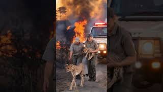 A Cheetah Cub Trapped in a Snare – A Race Against Time to Save It!