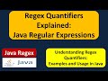 Regex Quantifiers Explained: Java Regular Expressions Tutorial | Java Regex | Regex in java