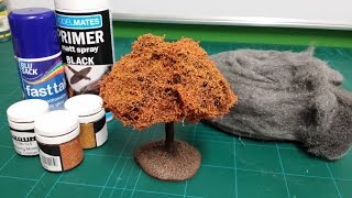 Realistic Scenic Trees - Wire Wool & Flock Technique