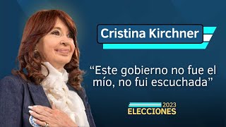 Cristina Kirchner votó, se distanció de Alberto Fernández y dijo que no fue escuhada desde el 2020