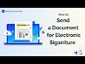 How to Send a Document for Electronic Signature | Wondershare Document Cloud