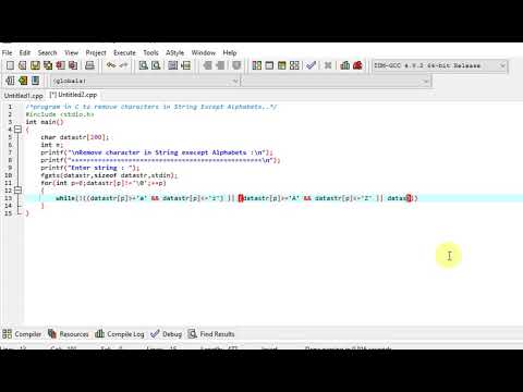 Write A Program In C To Remove Characters In String Except Alphabets Write A Program In C To Remove Characters In String Except Alphabets