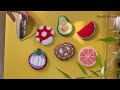 embroidery punch needle refrigerator magnets kit