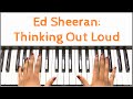 Ed Sheeran - Thinking Out Loud: Piano Tutorial