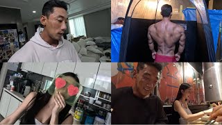 와이프는 서포터중 |일본 VLOG | 40만원어치 고기 먹방|  | 로손 언박싱 | 도쿄 프로쇼 | 레즈고부부