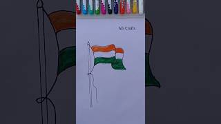 India flag drawing easy / republic day drawing #youtubeshorts #shorts #diy #inde
