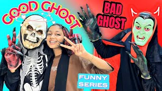 Good Ghost 🥶 Bad Ghost 🧟‍♂️# Funny Series #Wait for twist 👹# Comedy🤣 #Minshasworld