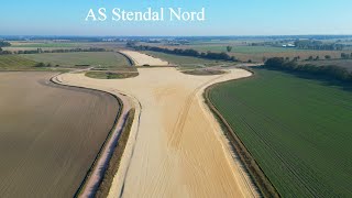 A14 Baustelle zw. AS Stendal-Süd und Stendal-Nord September 2024