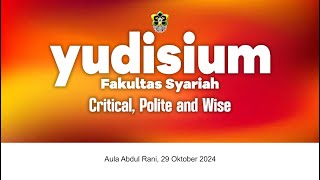 Yudisium Fakultas Syariah 29 Oktober 2024