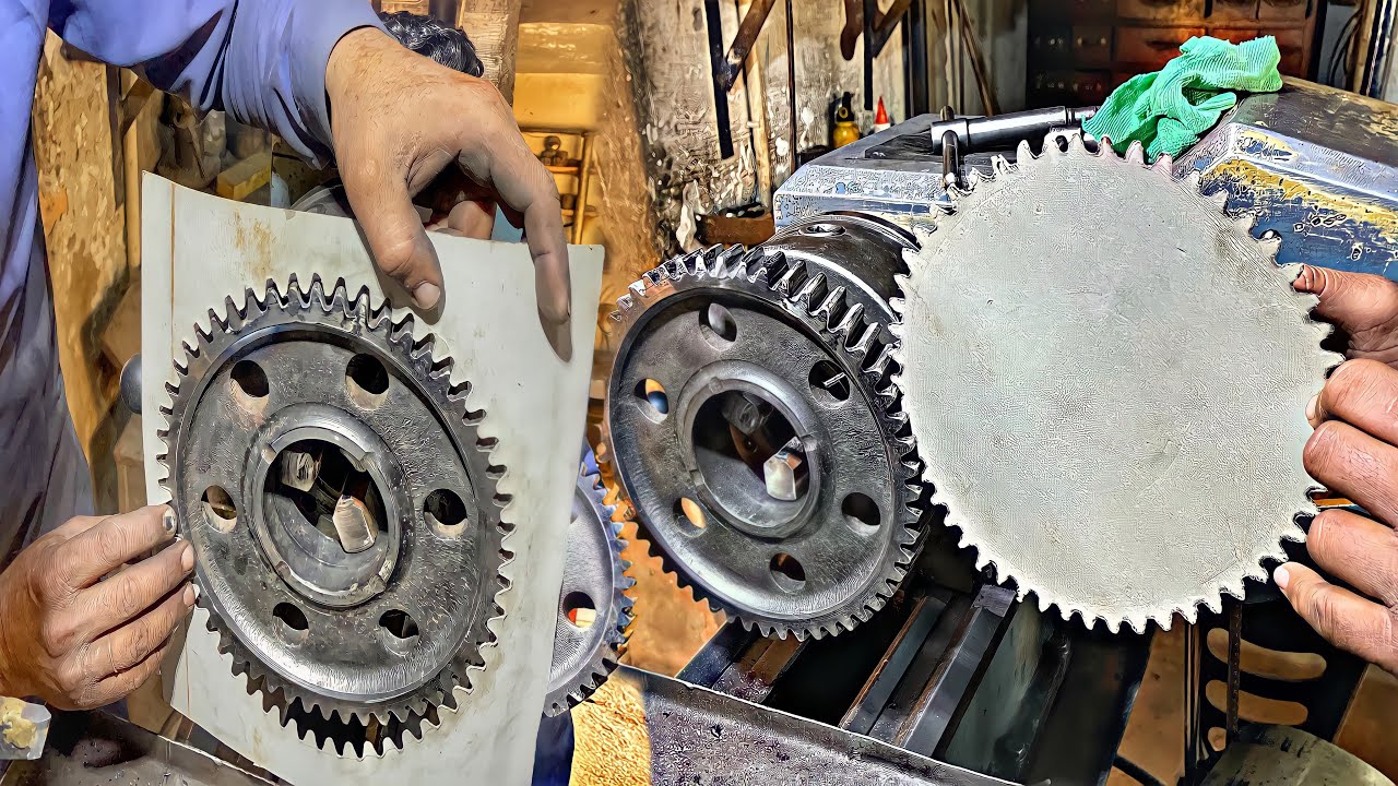 Have you seen this work before? GearBox Teeth repair | The procedure is very strange |