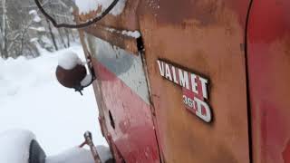 Valmet 361 cold start -8c 2. helmikuuta 2021