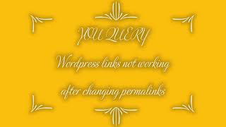 WordPress links not working after changing permalinks