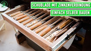 Mit Zinken von Hand: Werkbank-Schublade einfach selber bauen | Jonas Winkler