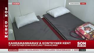 Kahramanmaraş Konteyner Kent 20.02.2023 TÜRKİYE