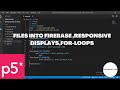 Using Responsive Canvas, Arrays, for loops in p5.js