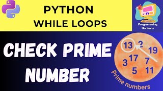 Python Prime Number Checker Program using While Loop