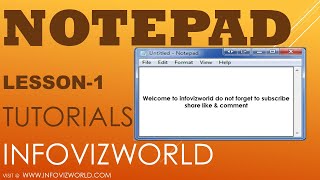 NOTEPAD TUTORIAL | LEARN NOTEPAD | NOTEPAD COMPLETE TUTORIAL