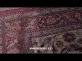 シャーリング実演④　日焼け修理　ペルシャシルクカーペット how to repair silk carpets.