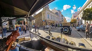 Oldtimer Corso Pardubice 2024. Jízda historických vozidel centrem města v rámci městských slavností.