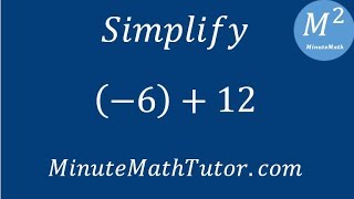 Simplify (-6)+12