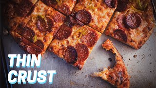 PUB STYLE PIZZA RECIPE | Chicago Thin Crust Pizza