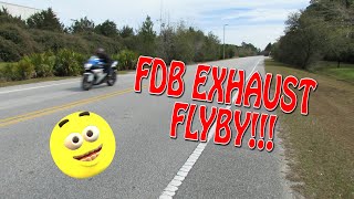 FDB EXHAUST FLYBY AND STAND BIKERS CLIPS