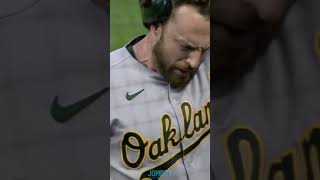 Jed Lowrie gets quick pitched and doesnt like it, a short breakdown