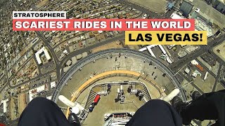 Stratosphere Tower Las Vegas Thrill Rides Tour.  Highest In The World.