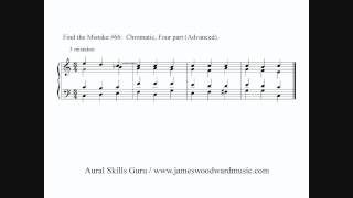 Find the Mistake #66 - Chromatic, 4 part harmony (Advanced)