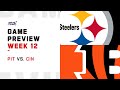 Pittsburgh Steelers vs Cincinnati Bengals Week 12 NFL Game Preview