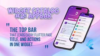 Flutter AppBar Widget Complete Guide - 7 Types Every Developer Should Know | Flutter Basics #2