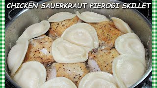 Chicken Skillet Sauerkraut Pierogi Recipe | It's a Pennsylvania Thing