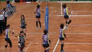 【第６６回黒鷲旗　女子バレーボール】　日立リヴァーレ試合直前練習【2017/05/04】