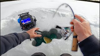 Uber CLEARWATER Bass Fishing Through The ICE!