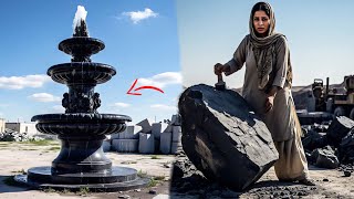 Behind the Scenes: Crafting a Stone Fountain from Start to Finish