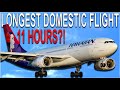 USA's LONGEST Domestic Flight in Hawaiian Airlines BUSINESS CLASS