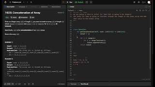Leetcode 1929 | Concatenation of Array | Python Solution