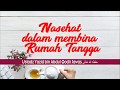 NASEHAT DALAM MEMBINA RUMAH TANGGA | USTADZ YAZID BIN ABDUL QODIR JAWAS حفظه الله تعالى