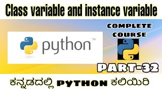 [Kannada]- Instance variable and Class variable in python || python complete course in Kannada