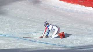 Jacquerod wipes out in Cortina